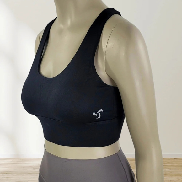 Pedigree Sportswear Tops - Pedigree eMPWR Women’s Strapback Sports Bra | High Support | Evo-Dry™ (black)